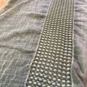 Gray Green Woven Scarf Shawl Wrap Simply Noelle